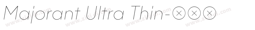 Majorant Ultra Thin字体转换